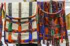 Saudi Arabia, Tabuk. Hand bags for sale at the market. Art Print